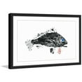 thumbnail image 1 of "Bass Yeux Bleus" Framed Painting Print, 1 of 4