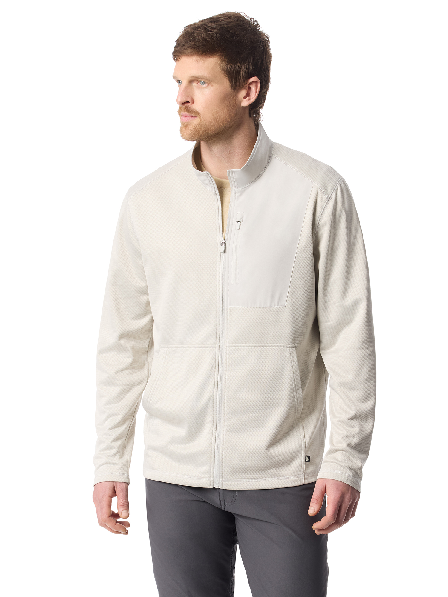 Bass & Co Men's Mixed Media Full Zip, Sizes S-XXXL