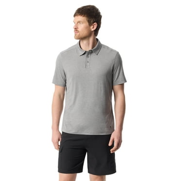 Bass & Co Men's Perforated Polo with Short Sleeves, Sizes S-XXXL