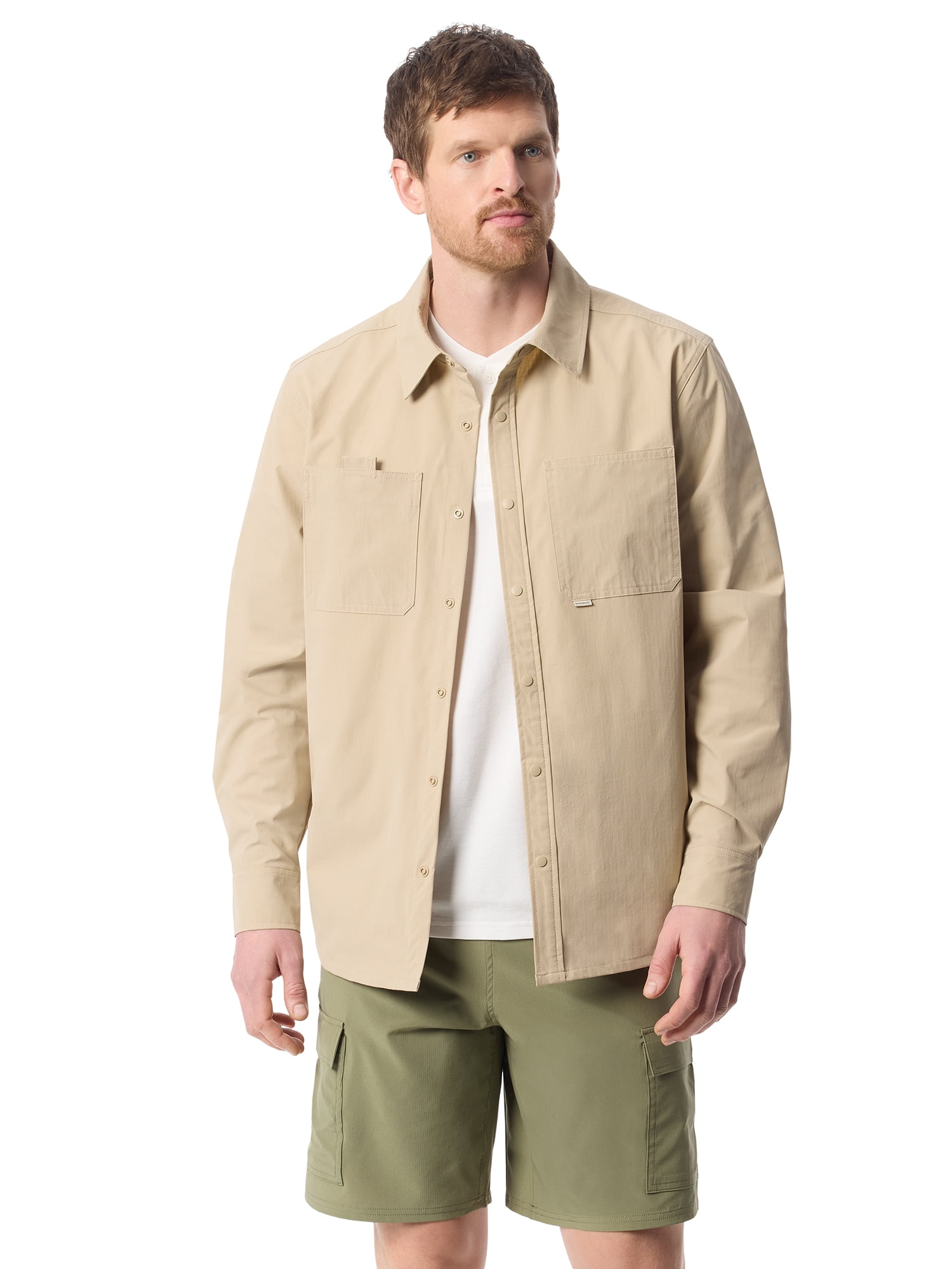 Bass & Co Men's Techstop Shacket, Sizes S-3XL