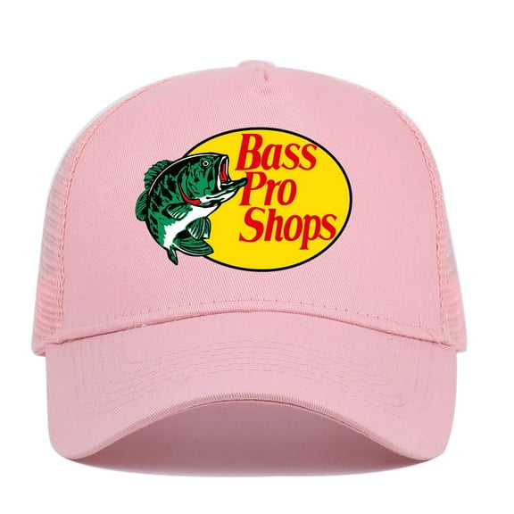 BassProShops Trucker Hat Unisex Adult Funny Hats Adjustable Cap Classic Fishing Caps For Men And Women