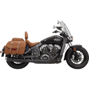 Bassani 24" Long Megaphone Black Road Rage 2-into-1 Exhaust System 8S11JB