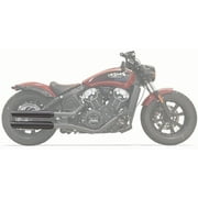 Bassani 3" Black Slip-On Slash Cut Exhaust Mufflers 8S27BSB