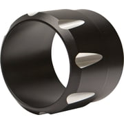 Bassani 3" Firepower Black Exhaust End Cap w/Contrasting Flutes BE30T