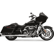 Bassani 4" DNT Slip-On Megaphone Chrome Mufflers w/Chrome End Caps 1F572DNT6