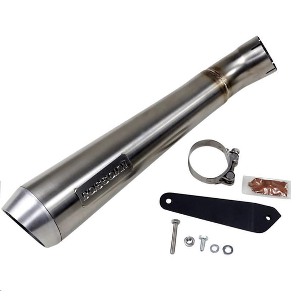 Bassani Low Mount w/out Cat 4" Short Megaphone Muffler (8F127SS)