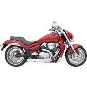 Bassani Manufacturing Pro Street 2-Into-2 Full Exhaust System, Chrome Steel, Turn-Out Muffler, Street SM9-3TO