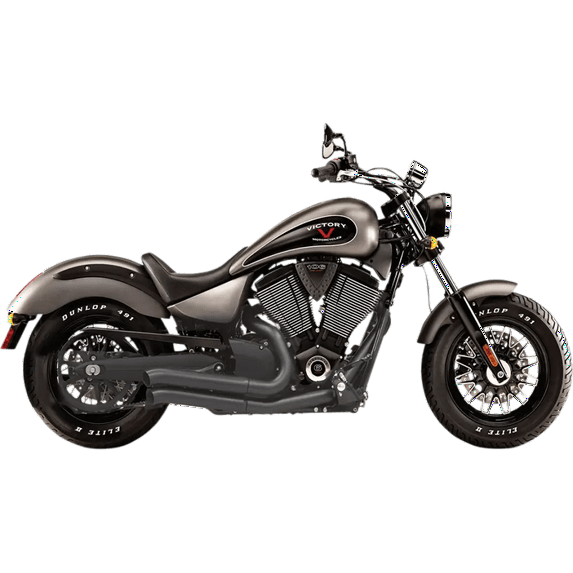 Bassani Pro Street Black Exhaust System w/Turn Out Ends (6V23DB)