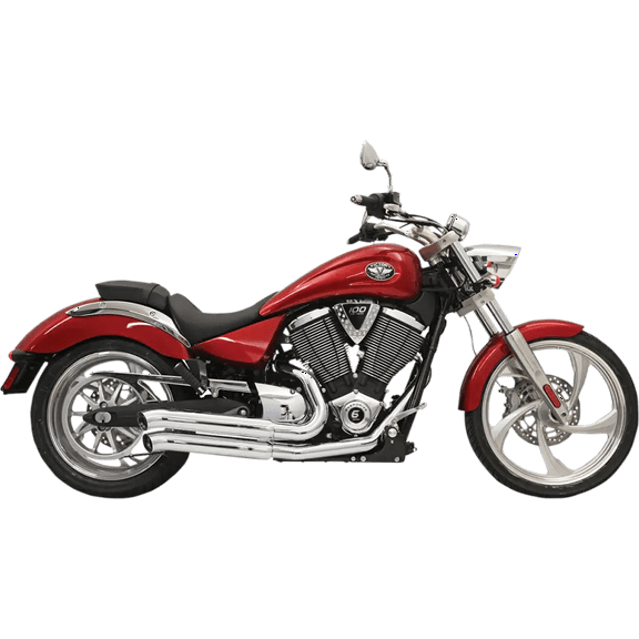 Bassani Pro Street Chrome Exhaust System w/Turn Out Ends (6V23D)