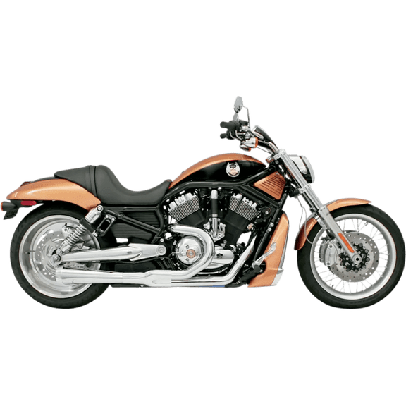Bassani Road Rage 12" Megaphone Chrome Short 2-into-1 System (1V12J)