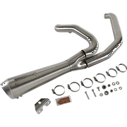 Bassani Road Rage 2-into-1 Short Stainless Steel Exhaust System 1F42SS