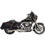 Bassani Road Rage II 2-Into-1 with Hot Rod Turnout Chrome Muffler System 1F68C