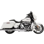 Bassani Road Rage II B4 Series Megaphone Chrome 2-into-1 Exhaust System 1F51R