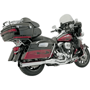 Bassani Road Rage II Straight Chrome B4 Series 2-into-1 Exhaust System FLH-757