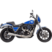 Bassani Road Rage III Megaphone Stainless 2-into-1 Exhaust System 1FXRSS