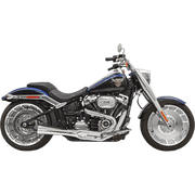 Bassani Road Rage Short 15.5" Megaphone Chrome 2-into-1 Exhaust System 1S62R