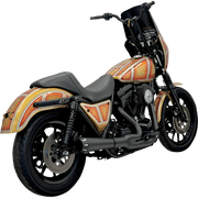 Bassani Road Rage Short 21" Megaphone Black 2-into-1 Exhaust System 1FXR2B