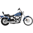 thumbnail image 1 of Bassani Road Rage Short 21" Megaphone Chrome 2-into-1 Exhaust System (13312R), 1 of 3
