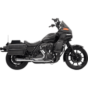 Bassani Road Rage Short 21" Megaphone Chrome 2-into-1 Exhaust System 1FXRF