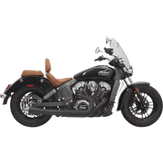 Bassani Road Rage Short Megaphone Black 2-into-1 System 8S12JB