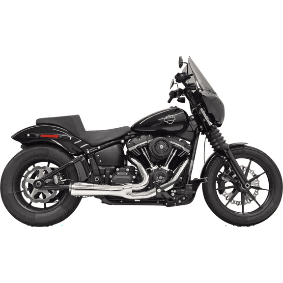 Bassani The Ripper Short Road Rage 2-into-1 Chrome Exhaust System (1S73)