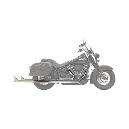 Bassani True-Duals w/Fishtail Mufflers 39" Chrome w/o Baffles (1S76E-39)