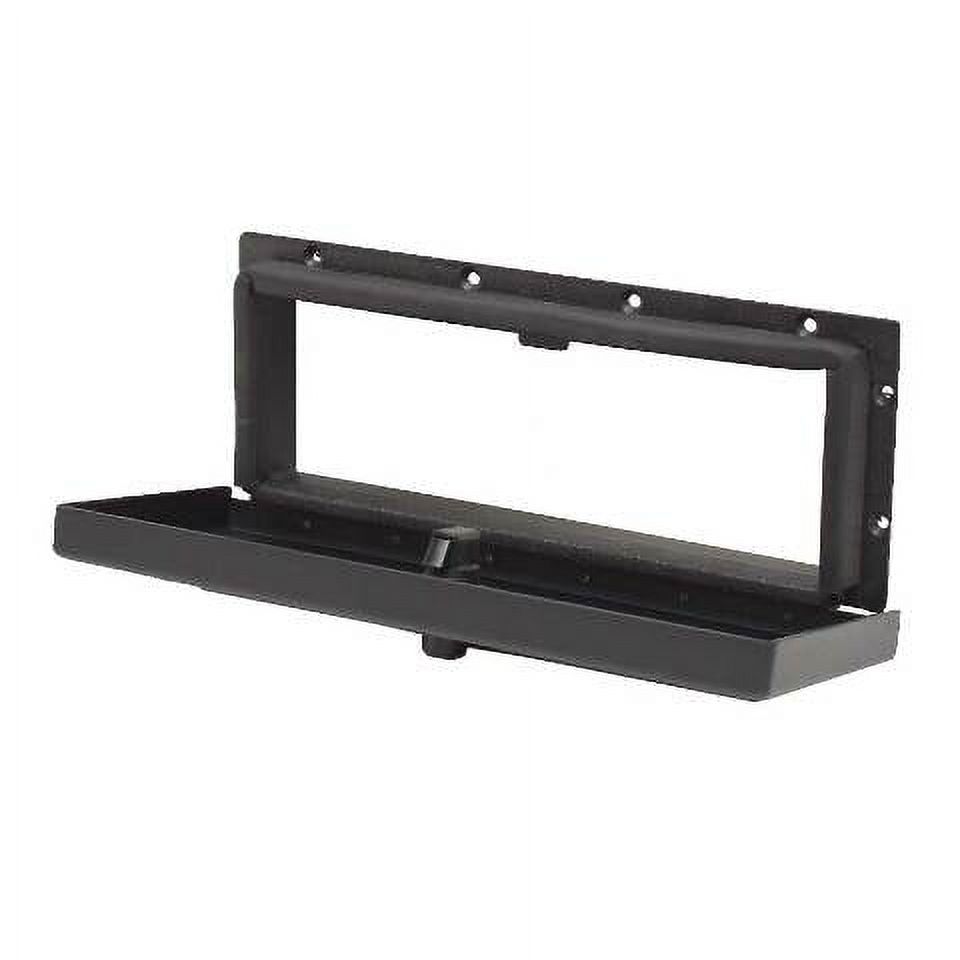 Basscat Boat Glove Box Door Black Silver Textured Aluminum