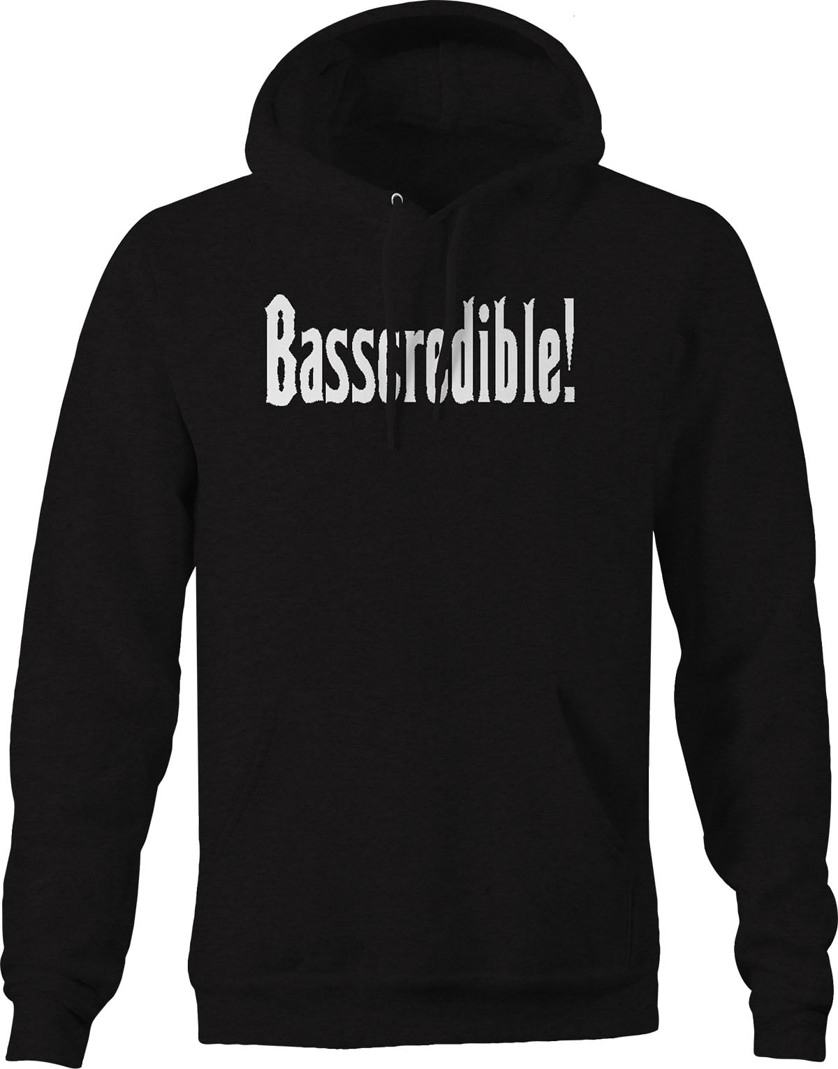 Basscredible - Bass Fishing Sweatshirt for Men Small Black