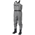 thumbnail image 1 of Bassdash 3D Boot Foot Game Wader Heather Grey Ultra High Strength PVC Fishing Hunting Chest Waders for Men, 1 of 13
