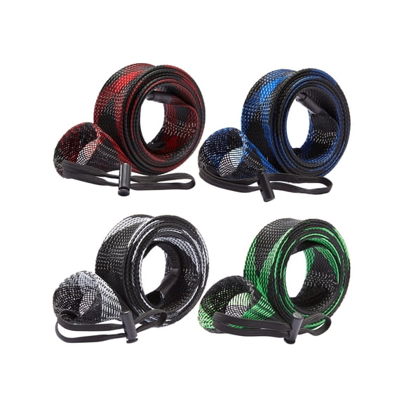 Bassdash Casting Spinning Fishing Rod Sleeves Protective Rod Socks for Fishing Poles Up to 7-1/2ft
