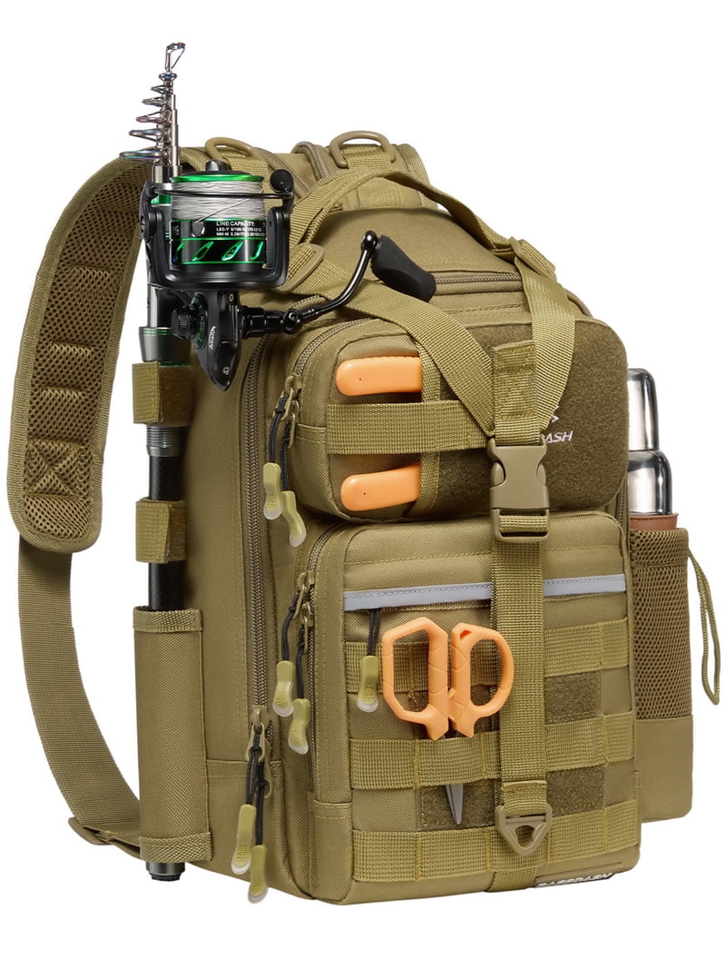 bassdash tackle bag Convertible Fishing Backpack Sling Bag