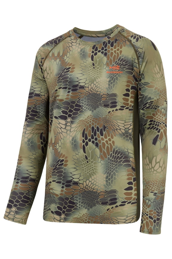 FS13M Men's Hunting Camo Performance Long Sleeve Shirt Fishing UPF50+