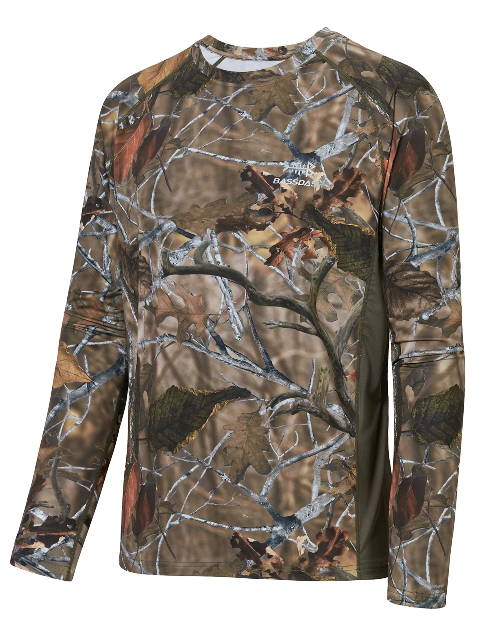 Bassdash FS13M Men's Hunting Camo Performance Long Sleeve Shirt Fishing UPF50+