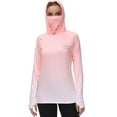 thumbnail image 1 of Bassdash FS23W Women's UPF 50+ Fishing Hoodie Shirt With Face Mask Thumb Holes, 1 of 8