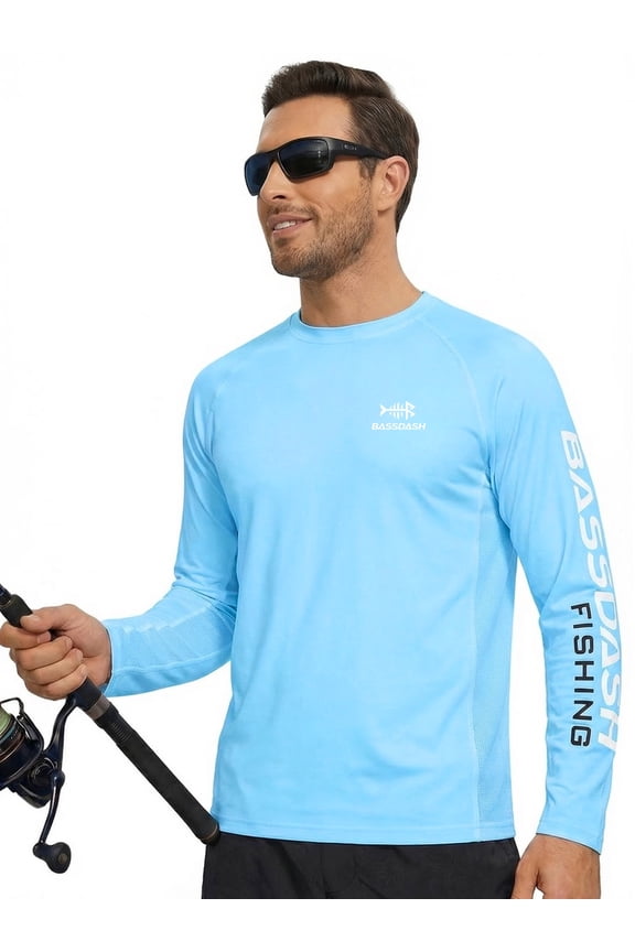 Fishing T Shirts for Men UV Sun Protection UPF 50+ Long Sleeve Tee T-Shirt