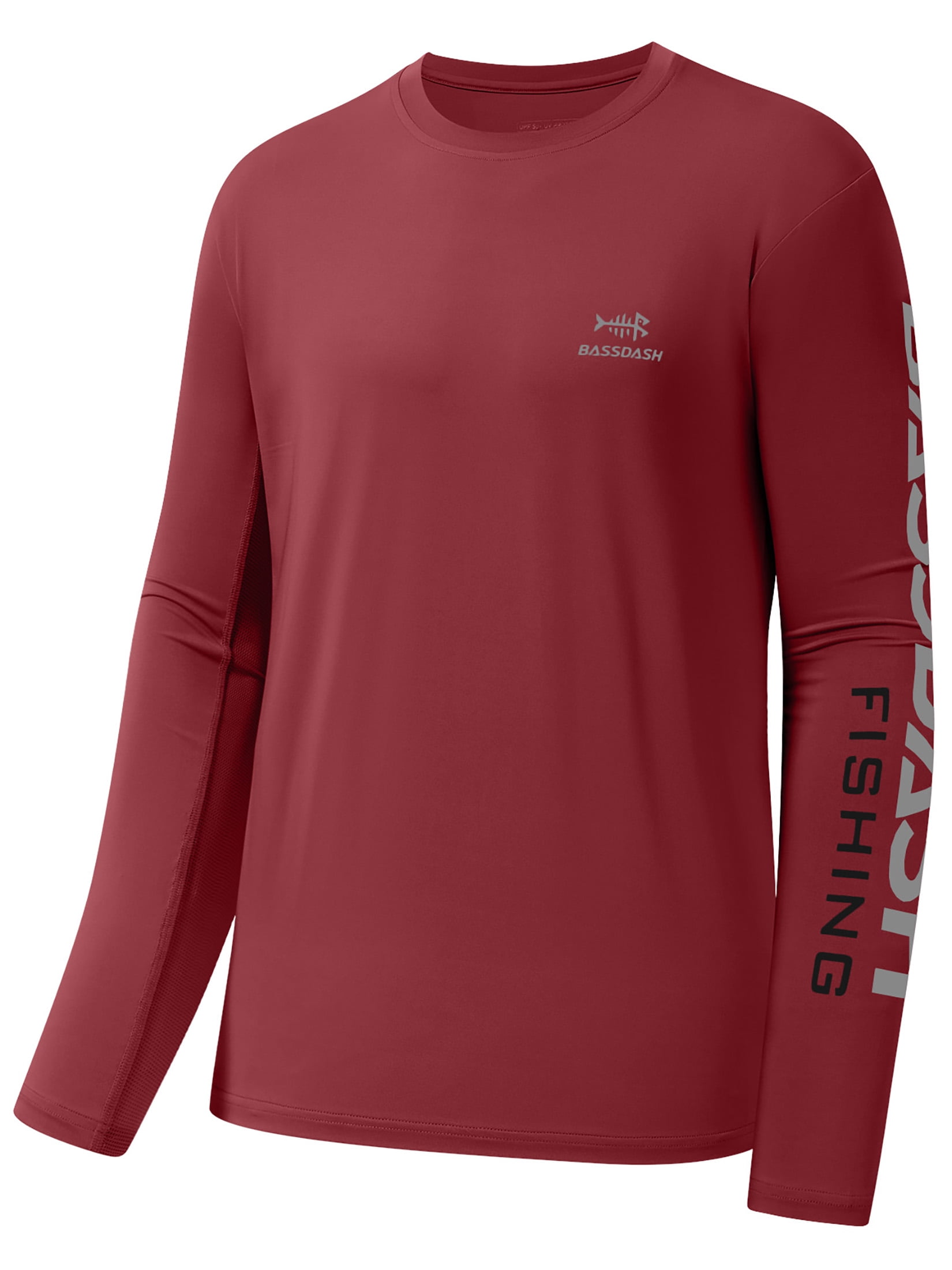 BASSDASH Heren UPF 50 Zonbescherming Lange Mouw Shirts Sneldrogende BASSDASH Heren UPF 50 Zonbescherming Lange Mouw Shirts Sneldrogende