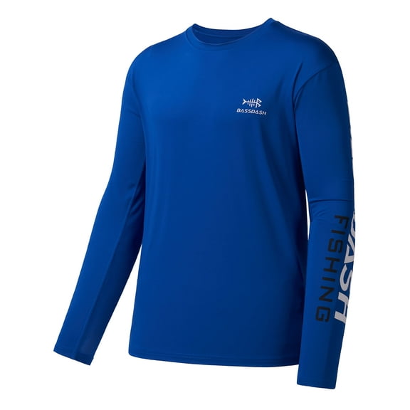Bassdash Fishing T Shirts for Men UV Sun Protection UPF 50 Long Sleeve Tee T-Shirt