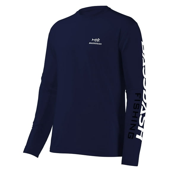 Bassdash Fishing T Shirts for Men UV Sun Protection UPF 50  Long Sleeve Tee T-Shirt