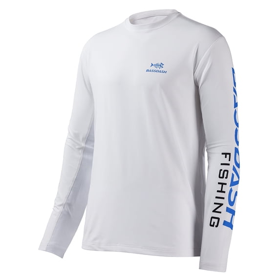 Bassdash Fishing T Shirts for Men UV Sun Protection UPF 50+ Long Sleeve Tee T-Shirt