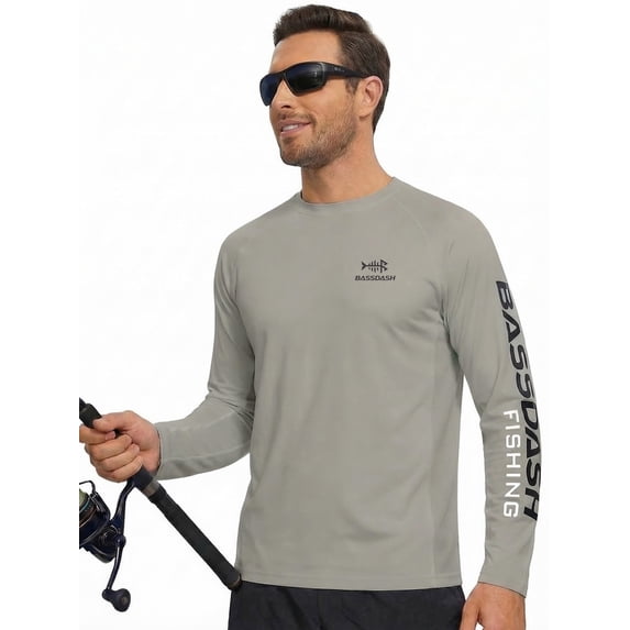 Bassdash Fishing T Shirts for Men UV Sun Protection UPF 50+ Long Sleeve Tee T-Shirt