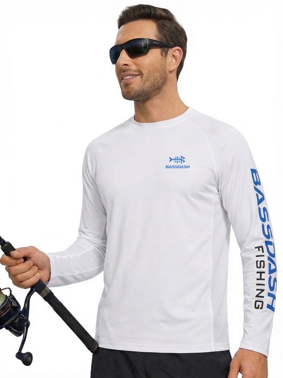 Fishing T Shirts for Men UV Sun Protection UPF 50+ Long Sleeve Tee T-Shirt