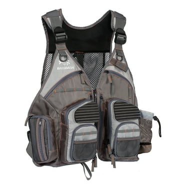 Bassdash Fishing Vest Adjustable for Men and Women, for Fly Bass Boat Fishing