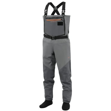 Bassdash Flex Men’s Nylon Breathable Chest Waders Waterproof Fly Fishing Stocking Foot for Hunting Lightweight