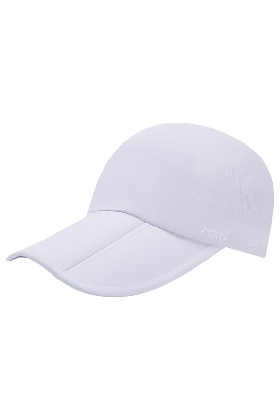 Folding Fishing Baseball Cap UPF 50+ Water Resistant Outdoor Portable Brim Hats for Women Men Hiking Adjustable