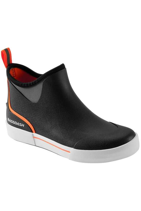 Men’s 4.5" Waterproof Fishing Deck Boots Anti-Slip Rubber Ankle Boots Rain Shoes for Boating Gardening Working