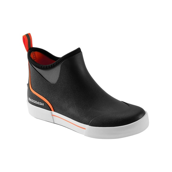 Bassdash Men’s 4.5" Waterproof Fishing Deck Boots Anti-Slip Rubber Ankle Boots Rain Shoes for Boating Gardening Working