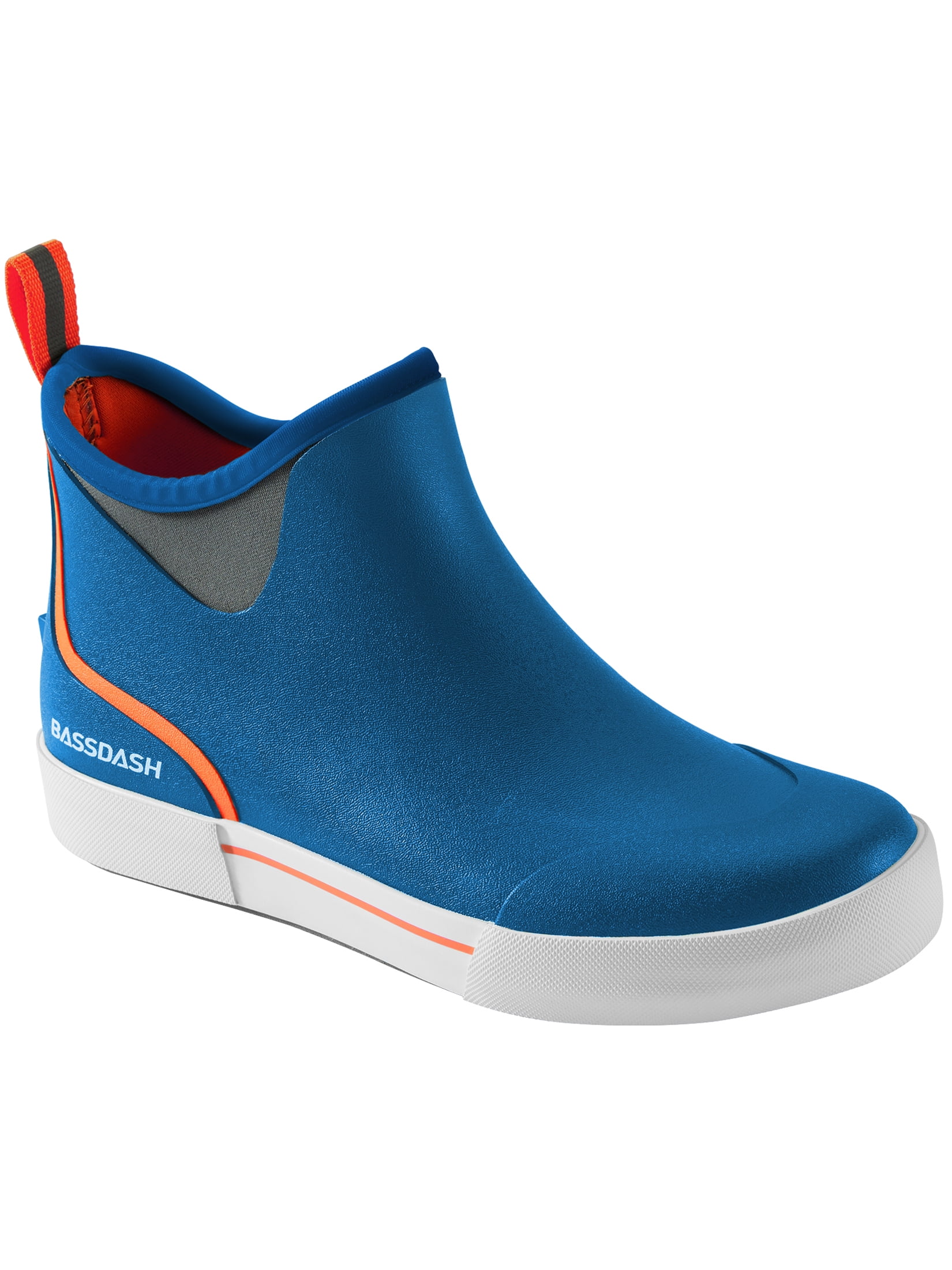 Bassdash Men’s 4.5" Waterproof Fishing Deck Boots Anti-Slip Rubber Ankle Boots Rain Shoes for Boating Gardening Working