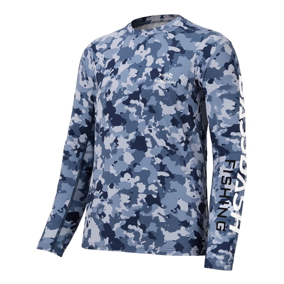Bassdash Men’s Camo Fishing Shirts UPF 50+ Long Sleeve Quick Dry Lightweight T-Shirts for Outdoor Hiking Kayaking FS37M