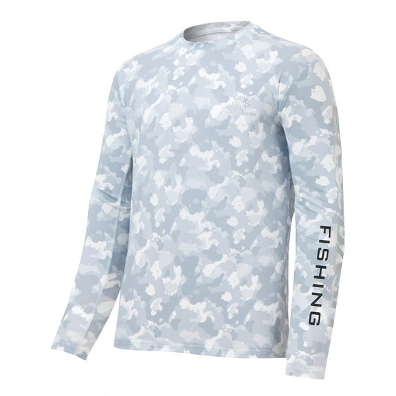 Bassdash Men’s Camo Fishing Shirts UPF 50+ Long Sleeve Quick Dry Lightweight T-Shirts for Outdoor Hiking Kayaking FS37M