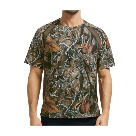 Bassdash Men’s UPF 50 Performance Fishing Shirt Cooling Hoodie Camo Long Sleeve FS35M